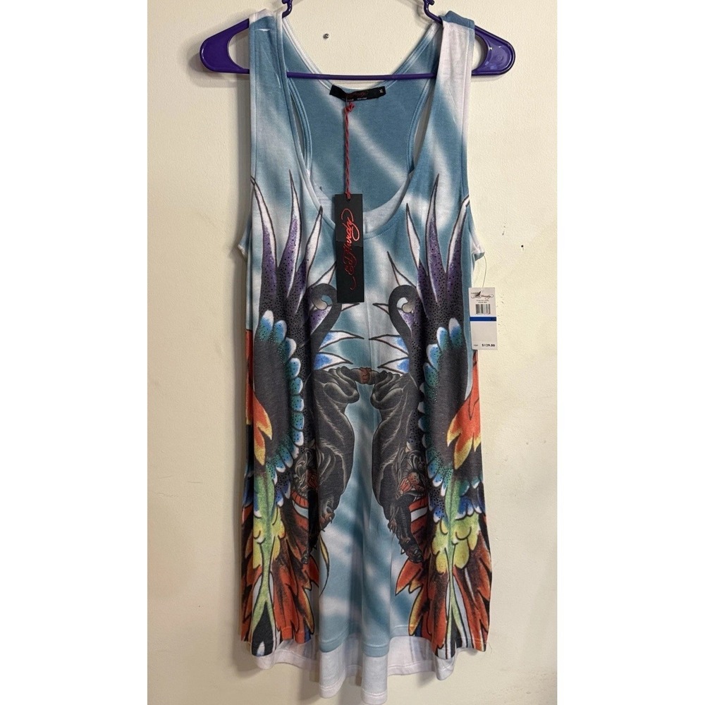 Ed Hardy y2k Studtastic Bermuda Dress Size XLarge